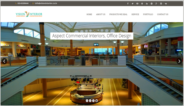 Visioninterior - Interior Decorators Portal | Creative Website Design ...